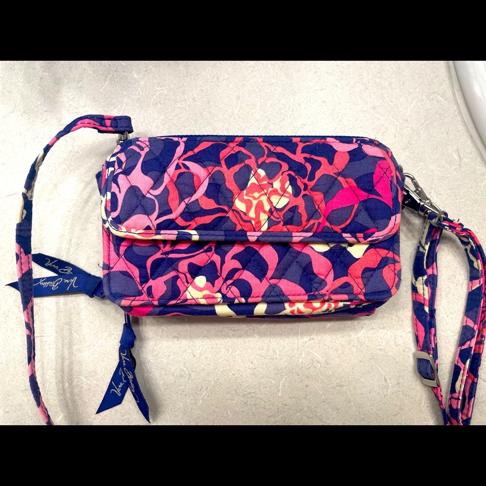 Vera Bradley wallet with cross body strap
